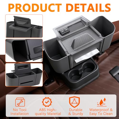 Rear Center Console Hanging Organizer for Toyota Sienna 2021 (for Toyota Sienna 2021-2026)