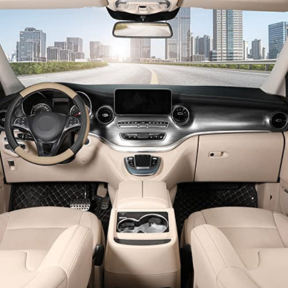 Steering Wheel Cover 14.5 (Standard size[14 1/2''-15''] / Black and Beige)