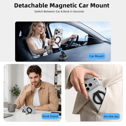 Magnetic Phone Mount for Car Dashboard (Grey(A20))
