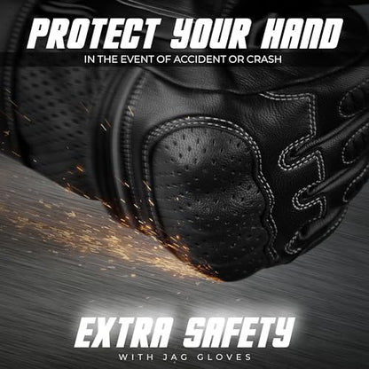 Motorcycle Gloves (Ninja Black / X-Large)