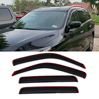 Window Visors Rain Guards for 2013 (2013-2019 Pathfinder(In-Channel))