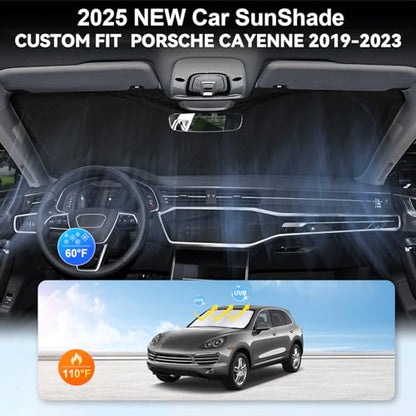 Windshield Sun Shade for 2019 (Fit Cayenne 2019-2025)