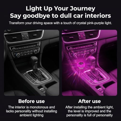 Car Interior USB LED Atmosphere Lamp (1PC / Purple)