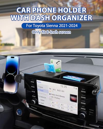 Car Phone Holder for 2021 (Auto-Look+Organizer / Toyota Sienna 2021-2024)