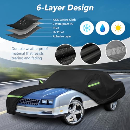 Car Cover for Chevy Monte Carlo 1970 (Black / for Chevy Monte Carlo 1970-1988)