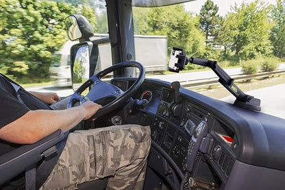 Cell Phone Mount for Truck Phone Holder for Truck Drivers (Black)
