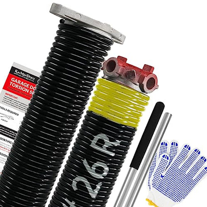 Pair of 1.75" Garage Door Torsion Springs Set with Non (0.207 x 1.75" x 26'')