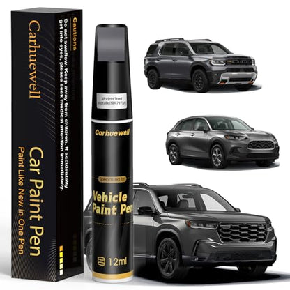 NH 797M Modern Steel Metallic Touch Up Paint Compatible with Honda (For Honda / NH-797M Modern Steel Metallic for Crosstour/Accord/Civic/Clarity/CR-V/Fit/HR-V/Insight/Odyssey-models/Passport/Pilot/Ridgeline)