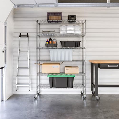UltraDurable 6 (Steel / 6-Tier Shelving, 48" W x 18" D)