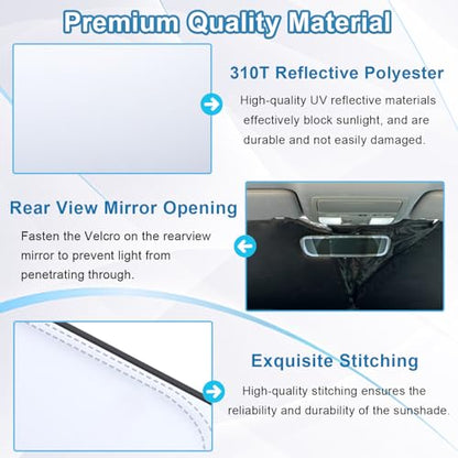 Premium Car Windshield Sun Shade for 2018 (for Honda Accord 2018-2022)