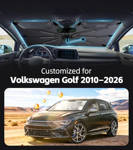 Windshield Sun Shade for Volkswagen Golf 2010 (Fit for Volkswagen Golf 2010–2026)