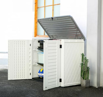 Storage Shed Weather Resistance (Off-White)