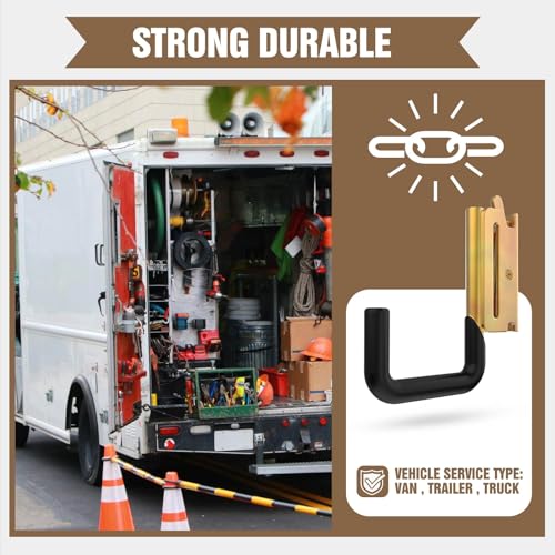 4 Pack E Track Slots and 4 Pack 2 (4PCS E Track J Hooks+4PCS J Hooks Slot)