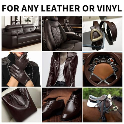 8.5oz Leather Recoloring Balm with 100ml Mink Oil (Dark Brown / Leather Recoloring Balm+Mink Oil)