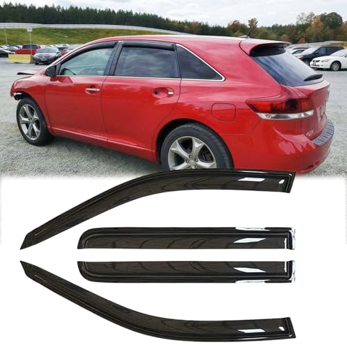 4PCS Side Window Wind Deflectors for Toyota Venza 2009 (2009-2018 Toyota Venza)