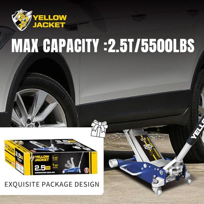 2.5 Ton Floor Jack Aluminum and Steel Racing Car Jack (Blue / 2.5T low profile dual pump)