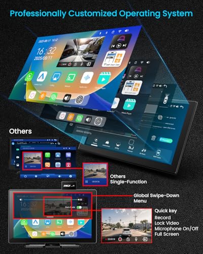 IK9 9" Wireless CarPlay & Android Auto Screen