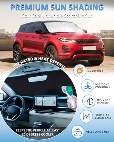 Sunshade Windshield Sun Shade for 2013 (Fit Range Rover 13-21)