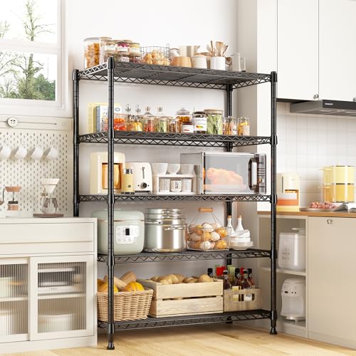 63" H 5 Tier Heavy Duty Storage Shelves (5 Tier-14"D x 29"W x 63"H)