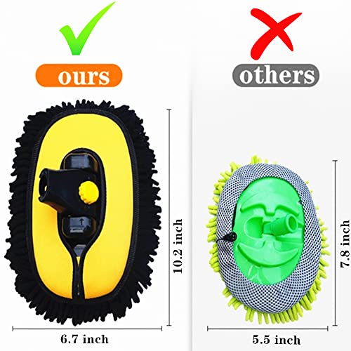 Car Wash Brush with Long Handle (Yellow01)