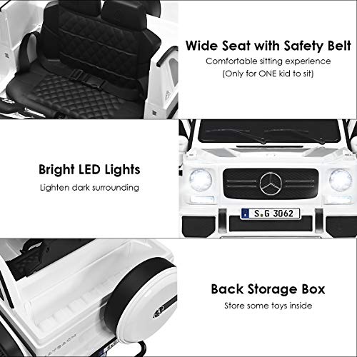 Ride on Car Licensed Mercedes (White)