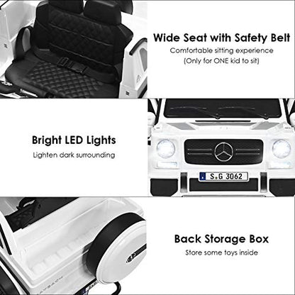 Ride on Car Licensed Mercedes (White)