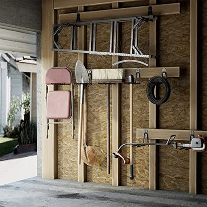 Garage Hooks 11.8" Long with 2 Extension Storage Straps (11.8" Wave-shaped (2PACK) + 2 Straps)