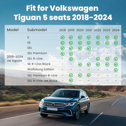 Floor Mats for Volkswagen VW Tiguan 2018