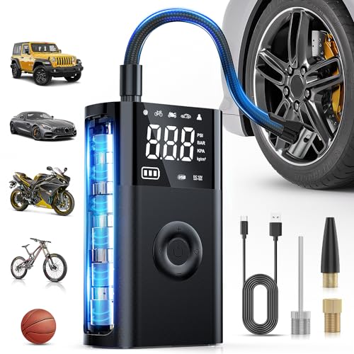 Rechargeable Cordless Tire Inflator 150PSI Auto Shutoff 2X Faster (2x Faster Tire Inflator)