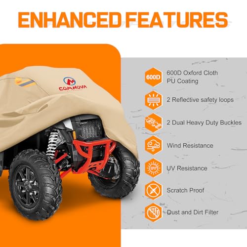 Comnova ATV Cover for 4 Wheelers (Beige / 101 Inch)