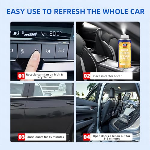 Glodway Whole Car Air Refresher Spray (6 Ounce (Pack of 2) / Orange)