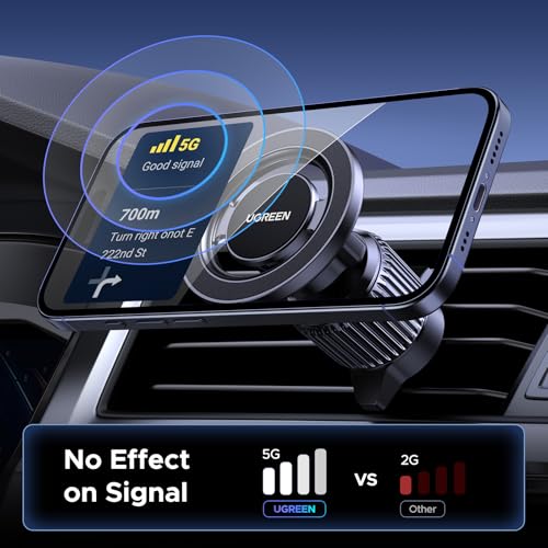 Car Phone Mount for Magsafe Air Vent Car Mount Magnetic Phone Holder Compatible with iPhone 17 16 15 14 13 12 Pro Max (Black)