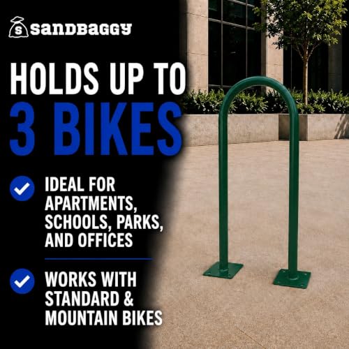 U Shaped Bike Rack (Green)