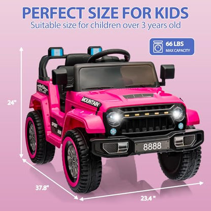 Kids Ride On Truck Car (Pink)
