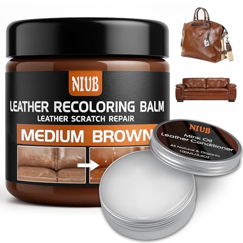 Leather Recoloring Balm (Medium Brown)