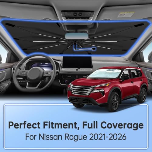 Windshield Sun Shade Umbrella for Nissan Rogue 2021 (for Nissan Rogue 2021-2026)