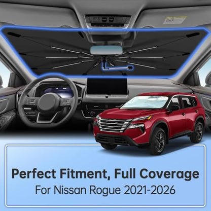Windshield Sun Shade Umbrella for Nissan Rogue 2021 (for Nissan Rogue 2021-2026)
