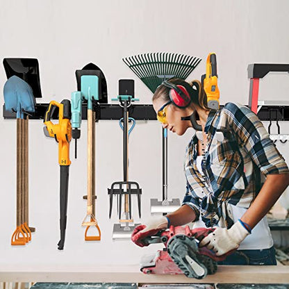 Garage Wall Organizer (51inch 3 panels+8 hooks)