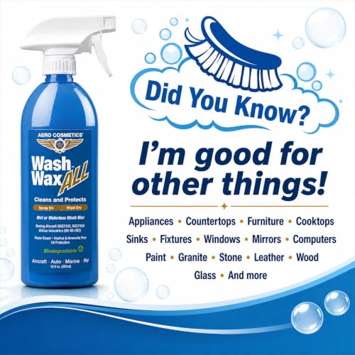 Wash Wax ALL Waterless Car Wash RV Boat Spray Detailer (128 Fl Oz (Pack of 1))