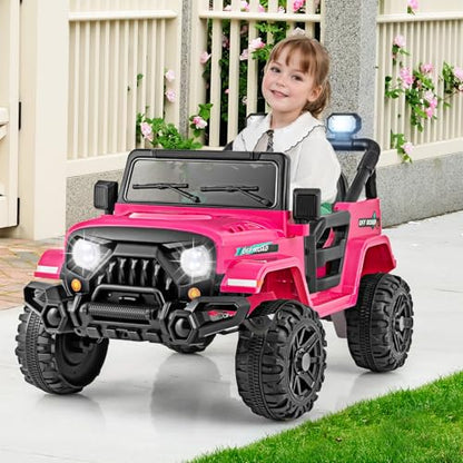 12V Kids Ride on Truck Car (Hot Pink)