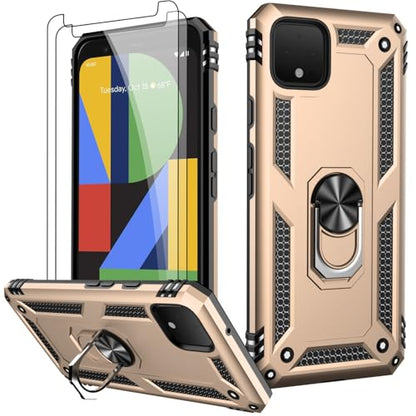 for Google Pixel 4 XL Case with Screen Protector (Yellow / Google Pixel 4 XL)