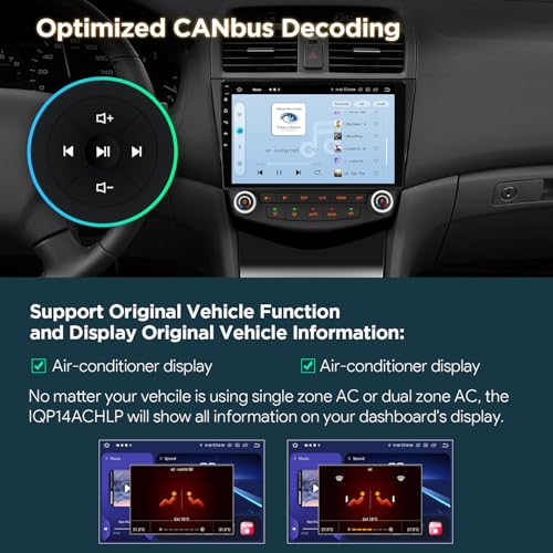 10.1" Android 14 Car Stereo for Honda Accord 2003 (8 Core 8GB+256GB)