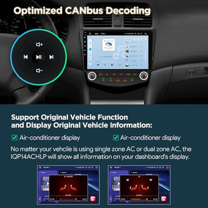10.1" Android 14 Car Stereo for Honda Accord 2003 (8 Core 8GB+256GB)