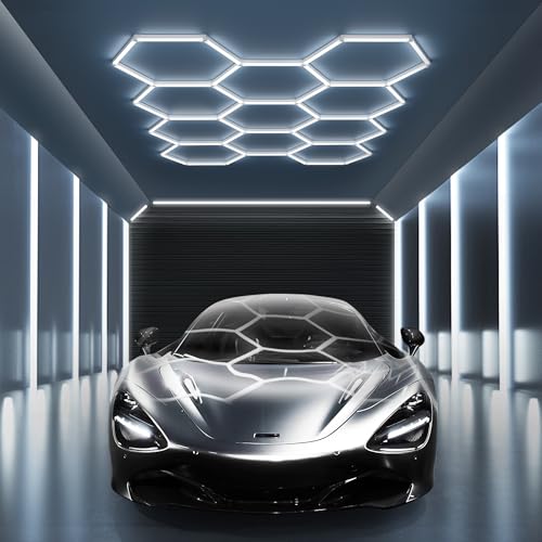 11 Hexagon LED Garage Light (11 HEX without Border)