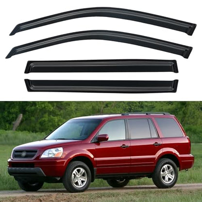 Window Visors Rain Guards for 2003 (2003-2008 Honda Pilot)