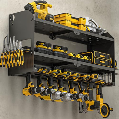 Power Tool Organizer Wall Mount (without Power Strip / Black)