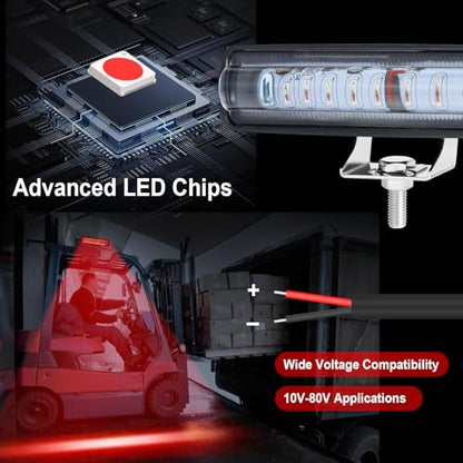 LED Red Spot Forklift Safety Light with Adjustable Bracket (Red)