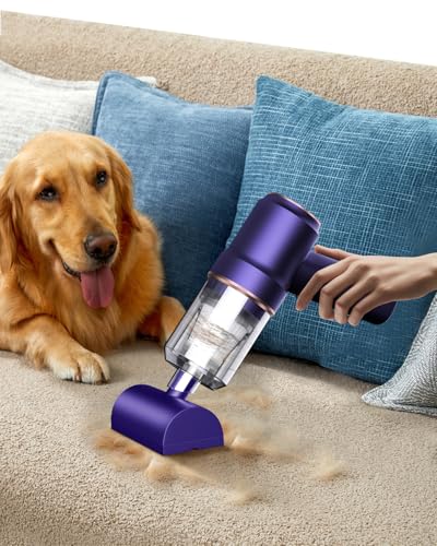 Mini Vacuum Cleaner Cordless with LED Light (Blue)