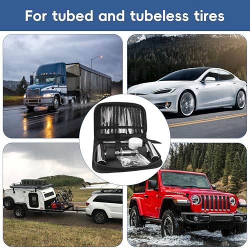 2 Pack Tire Plug Kit with Plugs 36 Pcs for Car (2 Set of 36 PCS)