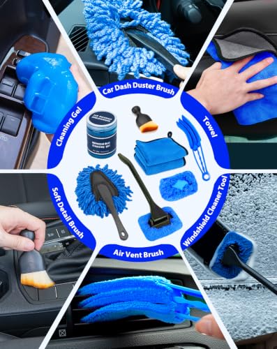 Car Detailing Kit with Foam Gun & Vacuum (Blue)